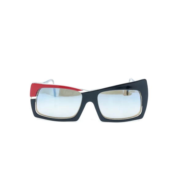 Ultra Graffitis Accessories - Ultra Graffitis France rectangular sunglasses Avante garde Black And Red 1980